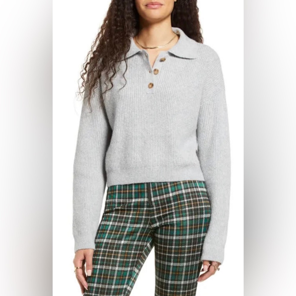 BP Long Sleeve Polo Sweater // NWT
